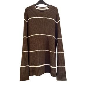 Men’s Oversized Knit Striped Sweater